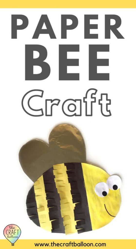 PAPER BEE CRAFT FOR KIDS