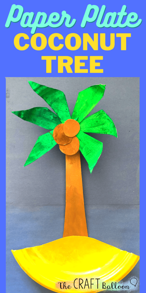 COCONUT TREE CRAFT FOR KIDS