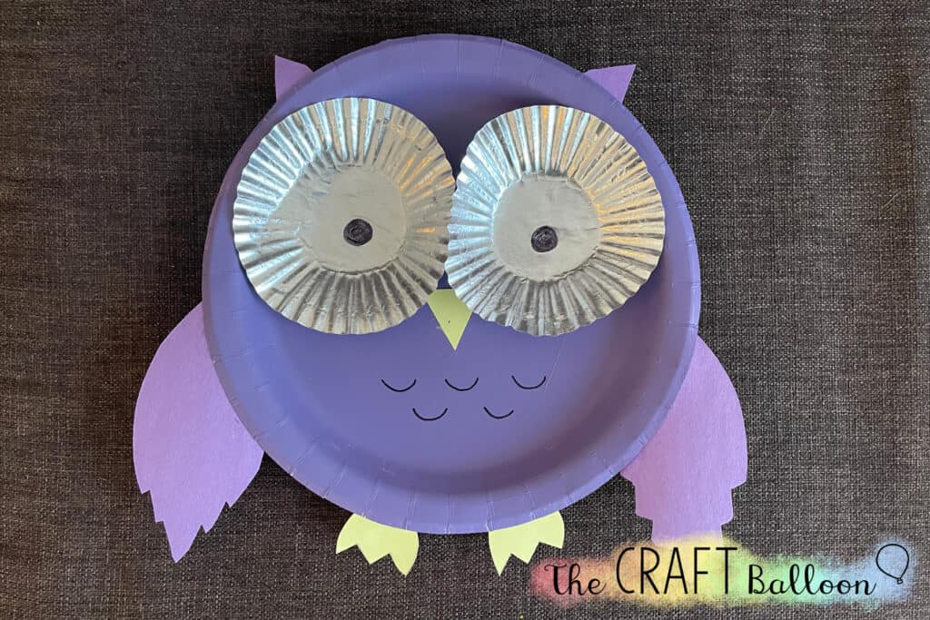 PAPER PLATE OWL CRAFT