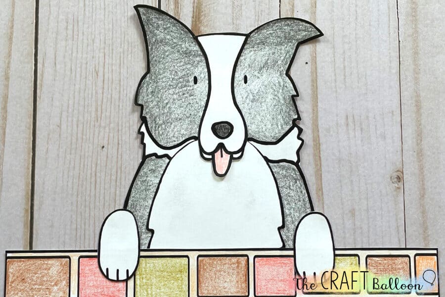 sheep dog paper craft for kids