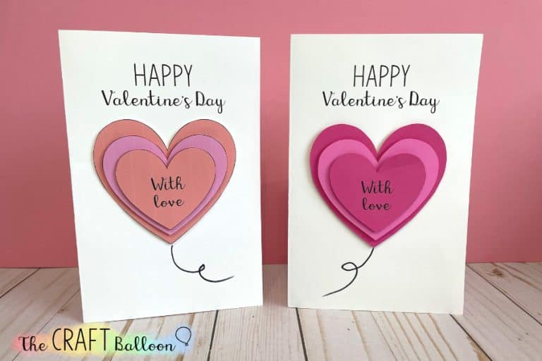 Heart Balloon Valentine’s Day Card