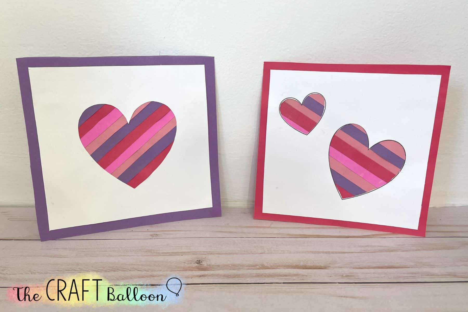 Striped Heart Valentine’s Day Card