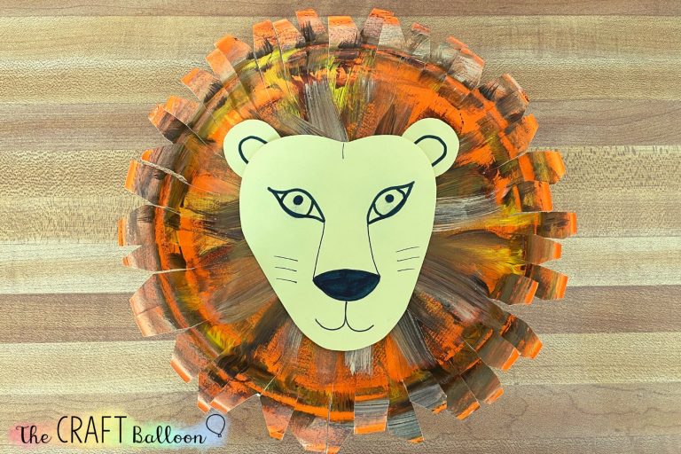 PAPER PLATE LION CRAFT FOR KIDS