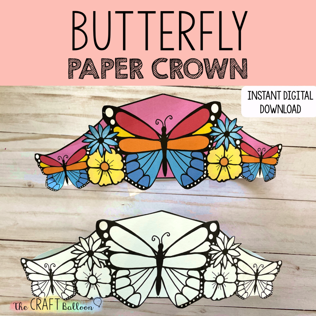 butterfly paper crown product cover